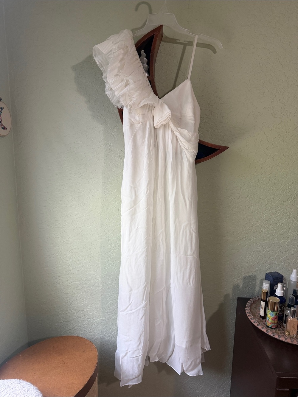 Anthropologie White Maxi Dress